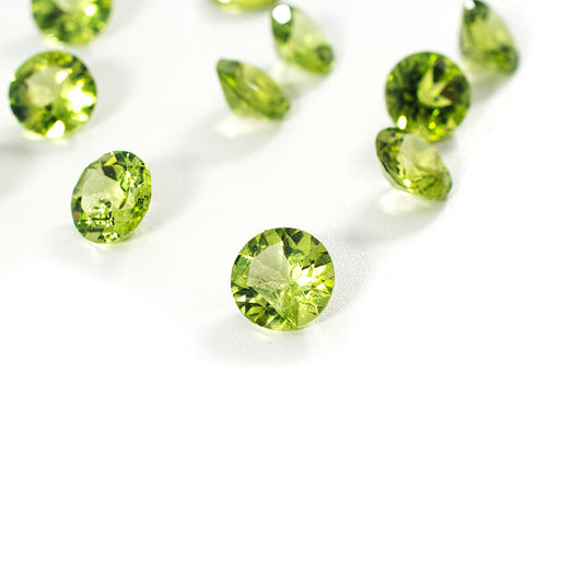 Natural Peridot Calibrated Rounds | 7mm & 8mm