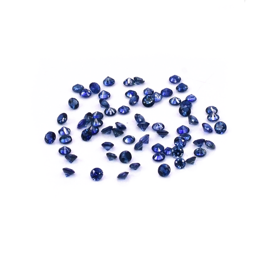 Natural Untreated Blue Sapphire Calibrated Rounds | 2mm & 3mm