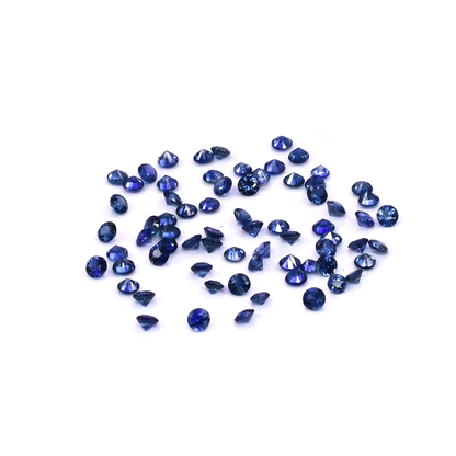 Natural Untreated Blue Sapphire Calibrated Rounds | 1mm & 1.5mm