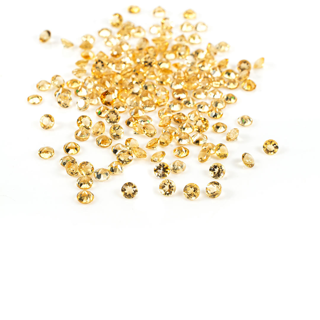 Natural Citrine Calibrated Rounds | 1.5mm & 2mm