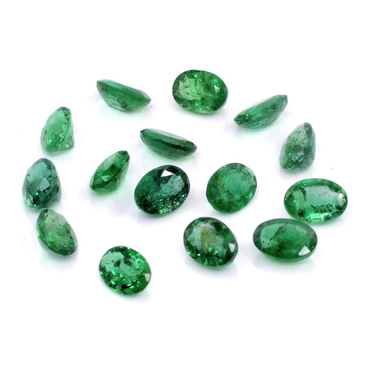 Natural Zambian Emerald Calibrated Ovals | 5x7mm & 6x8mm