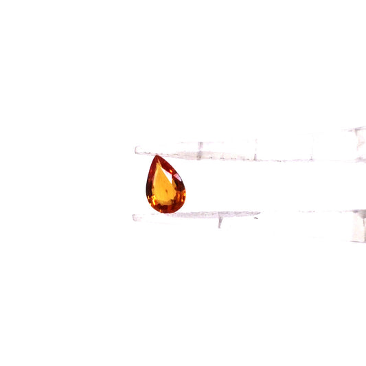 Natural Untreated Orange Sapphire Calibrated Pears | 3x5mm & 4x6mm