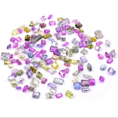 Natural Unheated & Untreated Multi Sapphire Mix-Shape Gemstones