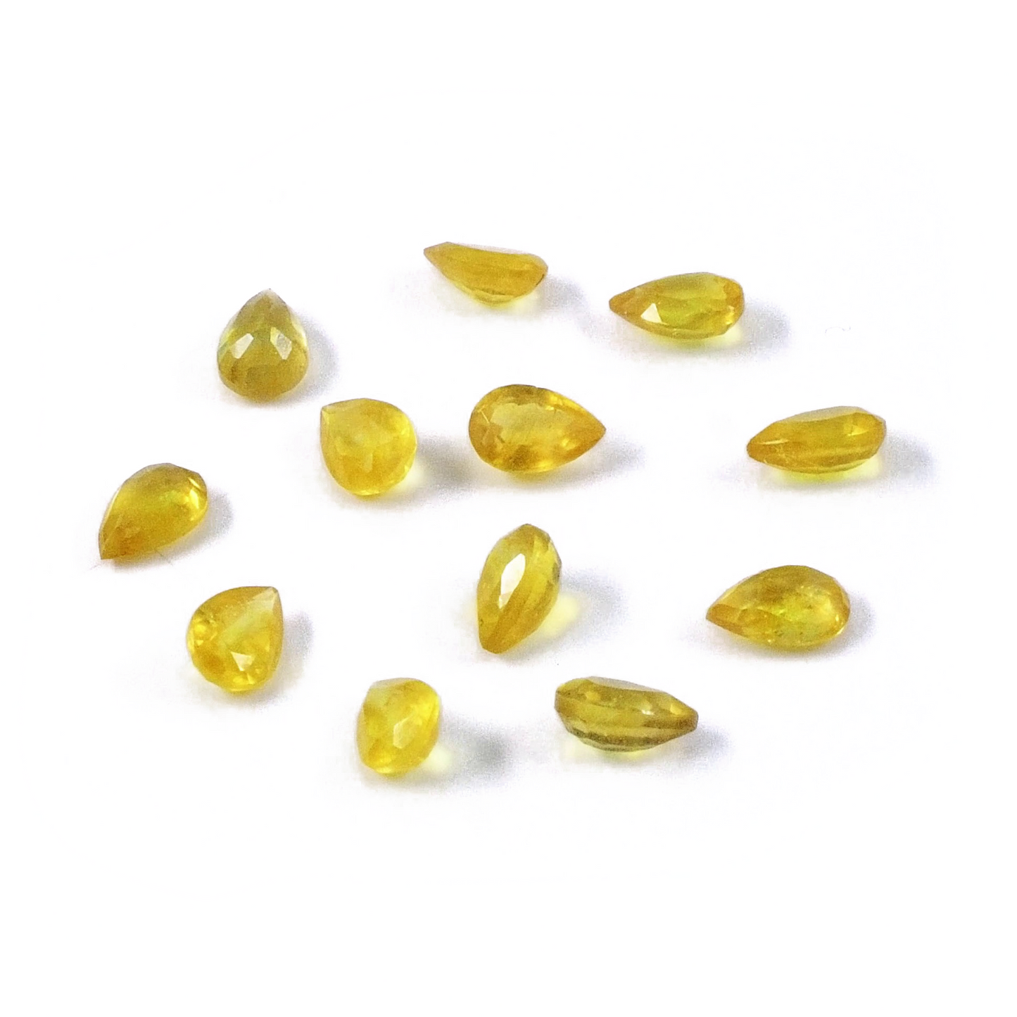Natural Bangkok Calibrated Yellow Sapphire Pears | 5x7mm & 6x8mm