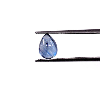 Natural Bangkok Blue Sapphire Calibrated Cabochon Pears | 3x5mm & 4x6mm