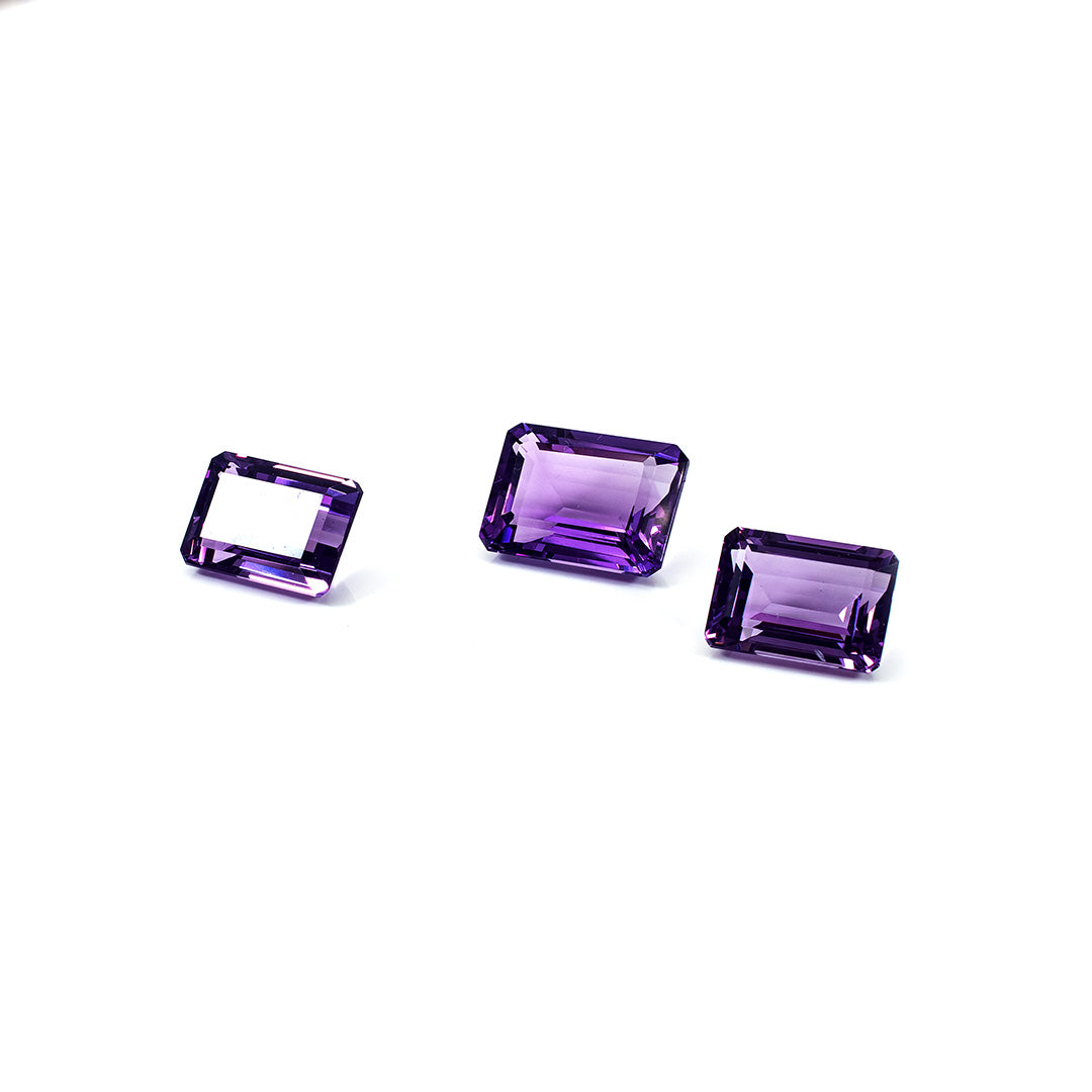 Natural Brazil Amethyst Octagon Matching Layout | 27.85cts