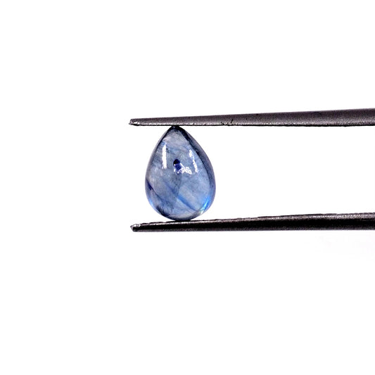 Natural Bangkok Blue Sapphire Calibrated Cabochon Pears | 5x7mm & 6x8mm