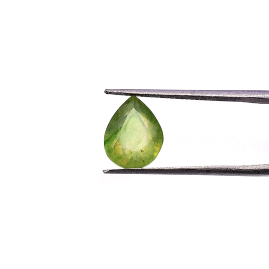 Natural Bangkok Green Sapphire Pear 6cts
