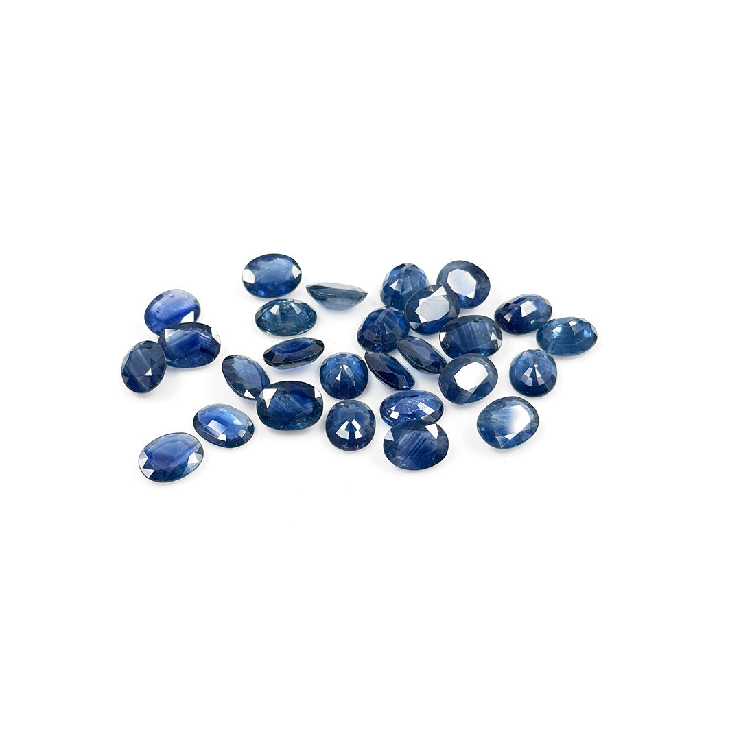 Natural Untreated Blue Sapphire Calibrated Ovals | 7x9mm & 8x10mm