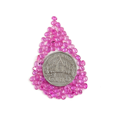 Natural Mozambique pink Sapphire Calibrated  Pears | 5x7mm