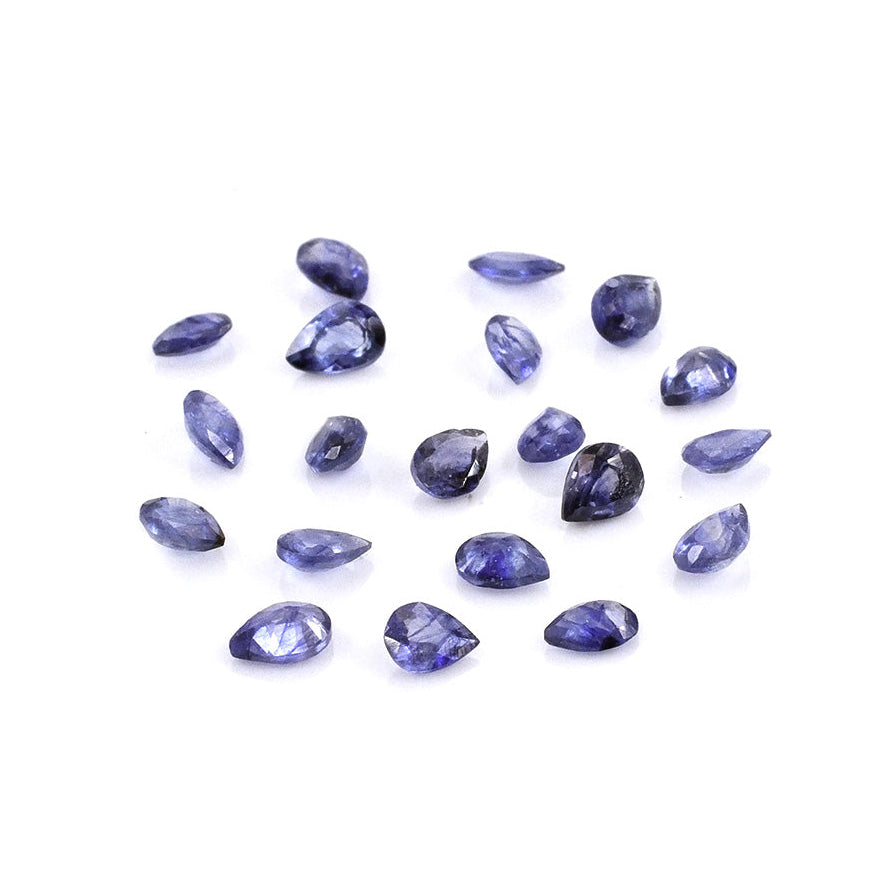 Natural Bangkok Blue Sapphire Calibrated Pears | 3x4mm & 4x5mm