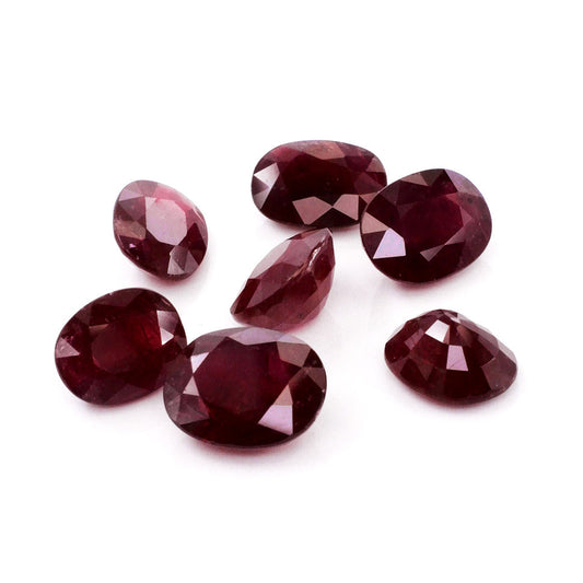 Natural African Untreated Calibrated Ruby Ovals | 11x13mm & 12x16mm