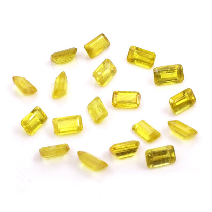 Natural Bangkok Yellow Sapphire Calibrated Octagons | 5x7mm & 6x8mm