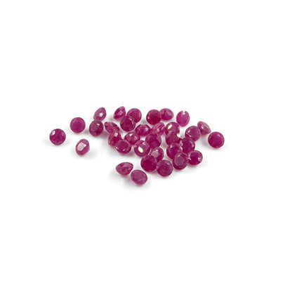 Natural African Untreated Ruby Calibrated Rounds | 5mm & 6mm
