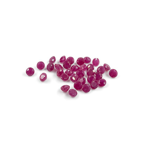 Natural African Untreated Ruby Calibrated Rounds | 5mm & 6mm
