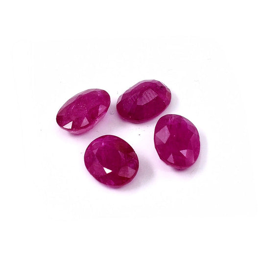 Natural Mozambique Untreated Ruby Calibrated Ovals | 7x9mm & 8x10mm