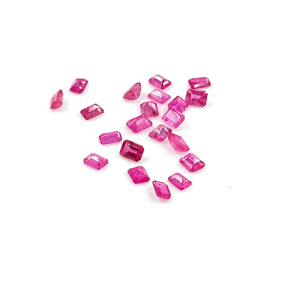 Natural Bangkok Ruby Calibrated Octagons 3x4mm