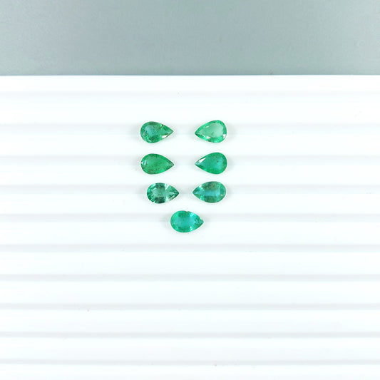 Natural Zambian Emerald Calibrated Pears 6x9mm
