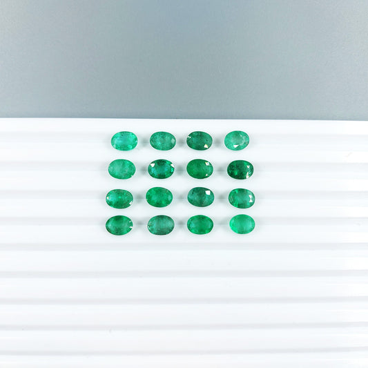 100% Natural Zambian Emerald 6x8mm Calibrated Ovals