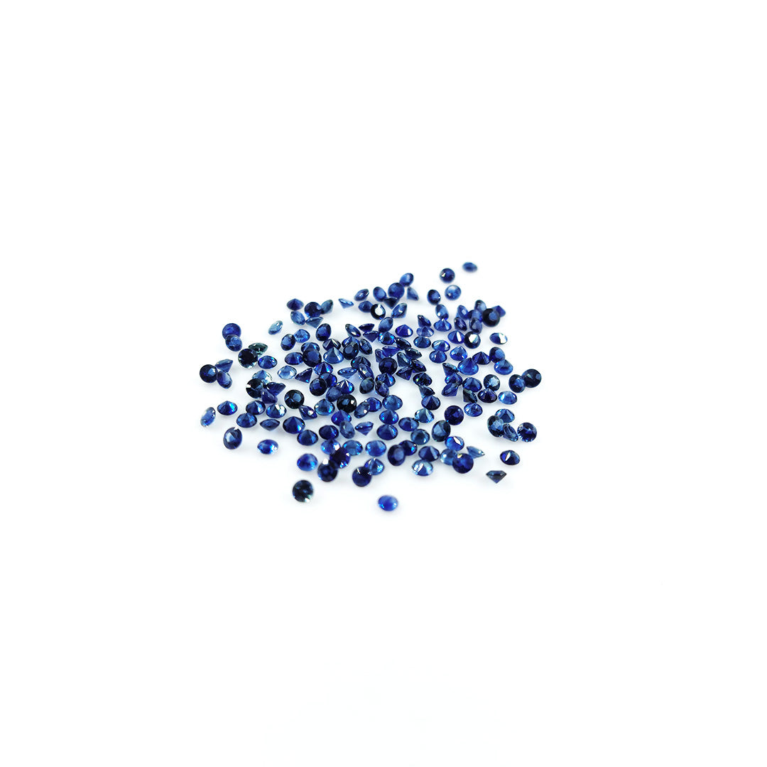 Natural  Untreated Blue Sapphire Calibrated Round | 2mm