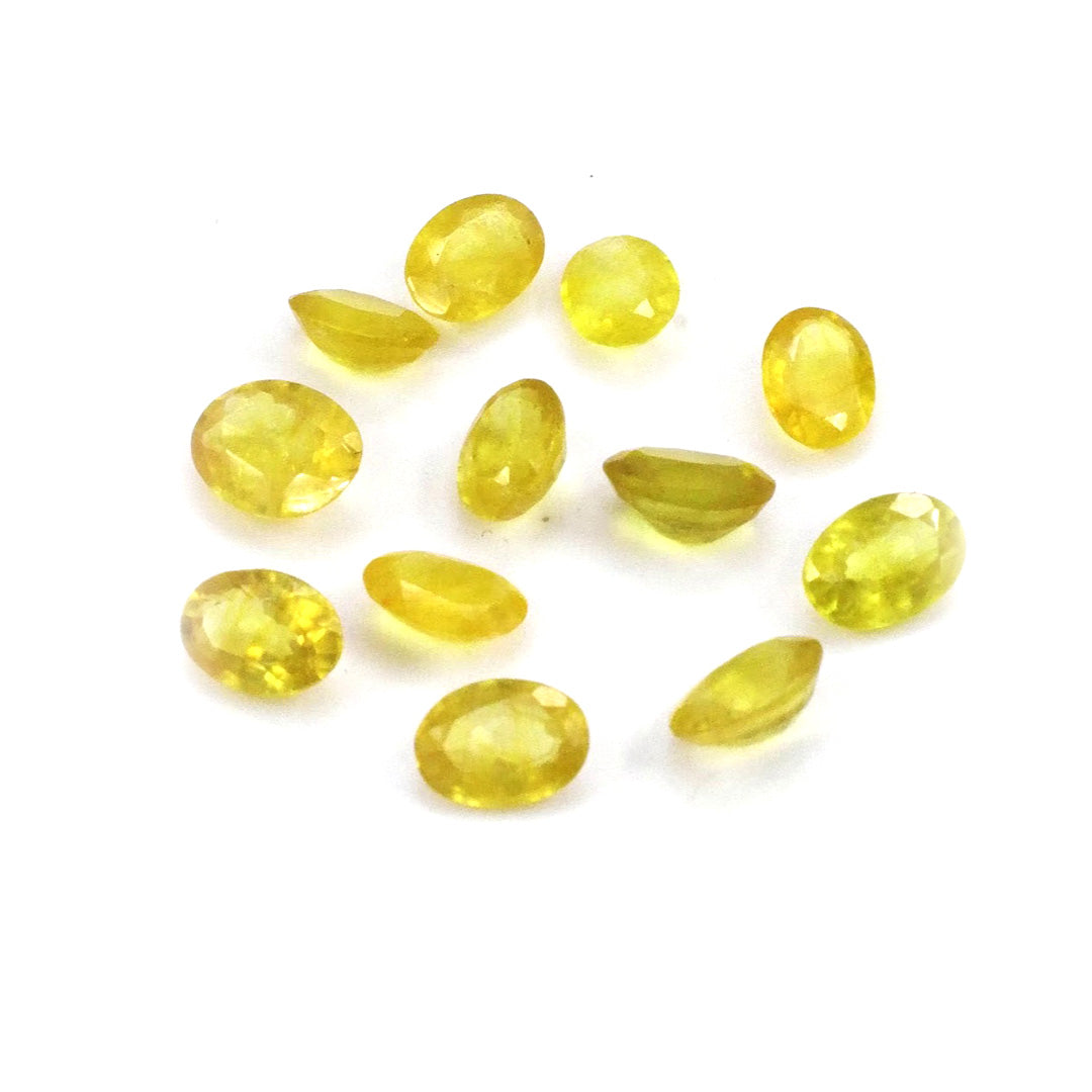 Natural Bangkok Calibrated Yellow Sapphire Ovals | 5x7mm & 6x8mm