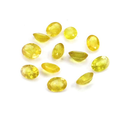 Natural Bangkok Calibrated Yellow Sapphire Ovals | 5x7mm & 6x8mm