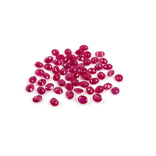 Natural Bangkok Ruby Calibrated Ovals | 3x4mm & 4x5mm