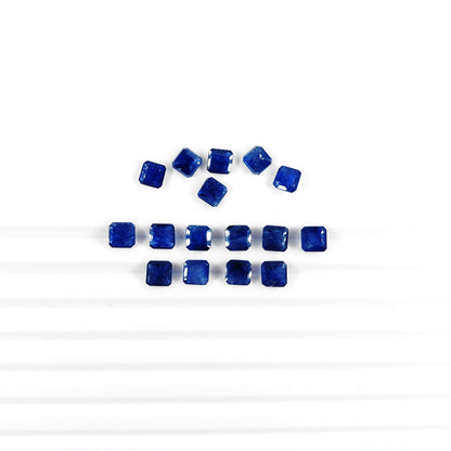 Natural  Bangkok Blue Sapphire Calibrated Squares Octagons | 5mm & 6mm