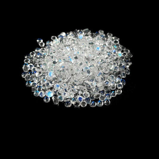 Natural Moon Stone Calibrated Cabochon Rounds | 3mm & 4mm