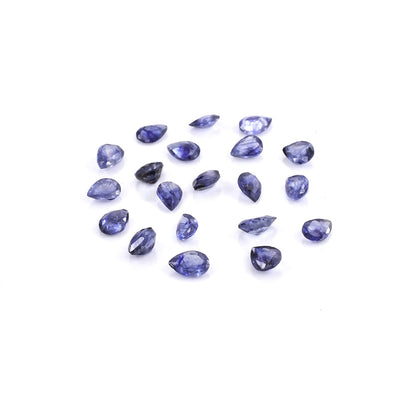 Natural Bangkok Blue Sapphire Calibrated Pears | 3x4mm & 4x5mm