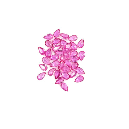 Natural Mozambique pink Sapphire Calibrated  Pears | 3x5mm & 4x6mm