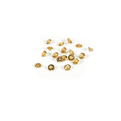 Natural Citrine Calibrated Rounds | 3mm & 4mm