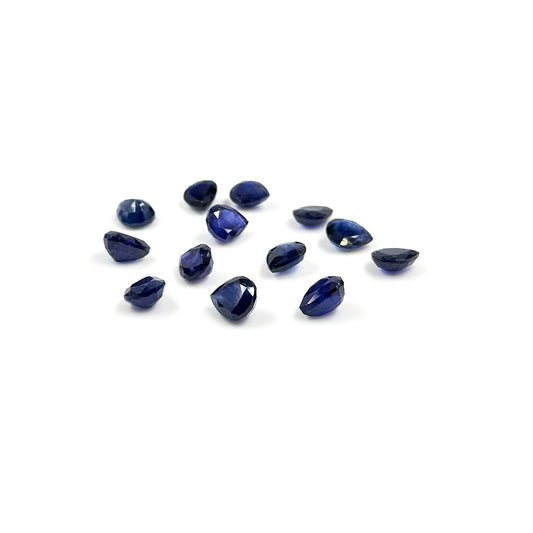 Natural  Bangkok Blue Sapphire Calibrated Pears | 10x12mm & 12x14mm
