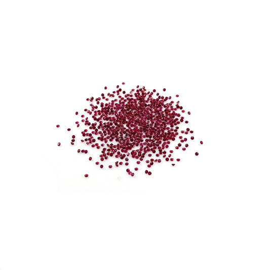 Natural African Untreated Ruby Calibrated Rounds 1mm