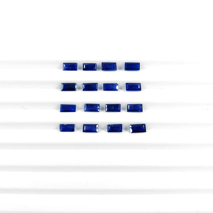 Natural Bangkok Sapphire Calibrated Baguettes 3x6mm