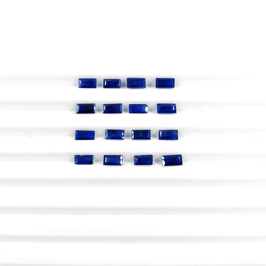 Natural Bangkok Sapphire Calibrated Baguettes 3x6mm
