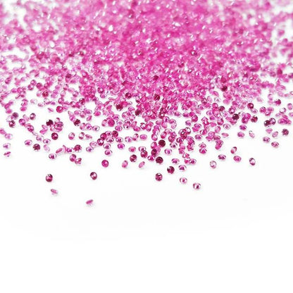 Natural Mozambique Untreated  Pink Sapphire Calibrated Diamond Cut Rounds 0.90mm