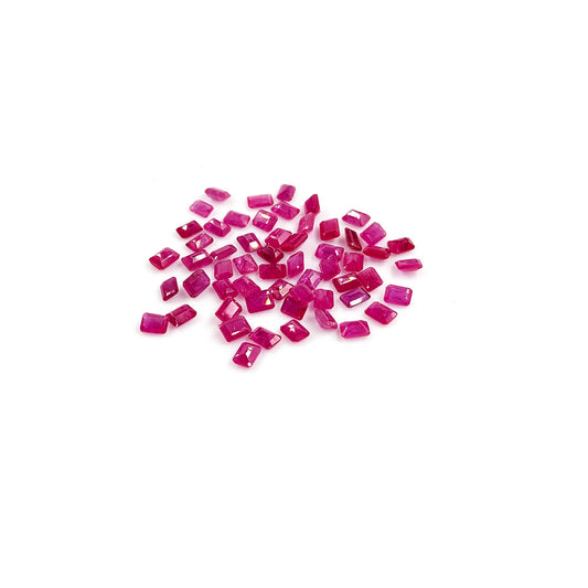 Natural Mozambique Untreated Ruby Calibrated Octagons | 3x4mm & 4x5mm