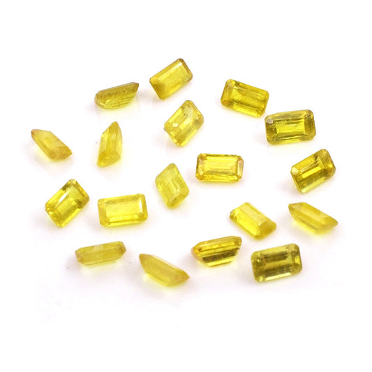Natural Bangkok Yellow Sapphire Calibrated Octagons | 2x4mm
