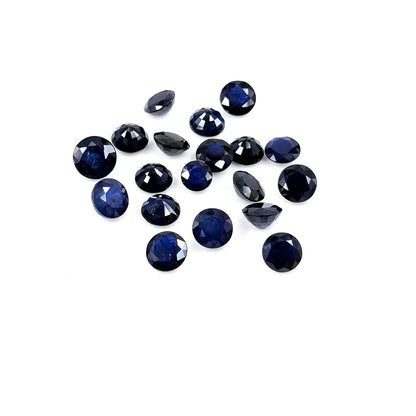 Natural Bangkok Blue Sapphire Calibrated Round | 7mm & 8mm