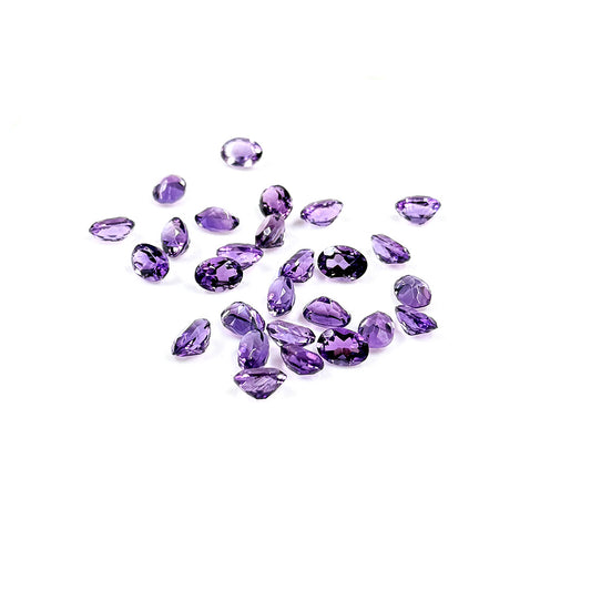 Natural Amethyst Calibrated Ovals | 7x5mm & 6x8mm