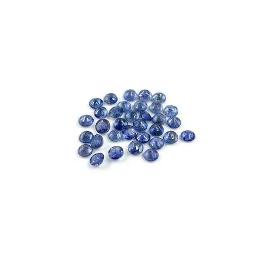 Natural  Bangkok Blue Sapphire Calibrated Rounds | 7mm & 8mm
