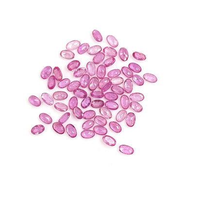 Natural Mozambique Pink Sapphire Calibrated Ovals | 3x5mm & 4x6mm