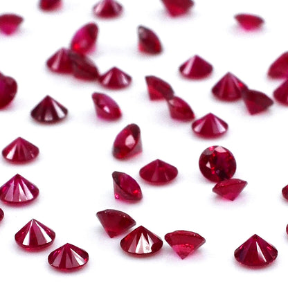 Natural Mozambique Untreated Ruby Calibrated Rounds | 2mm & 2.5mm