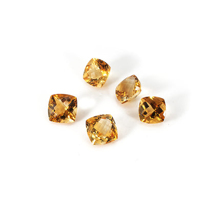 Natural Citrine Calibrated Cushions | 9mm & 10mm