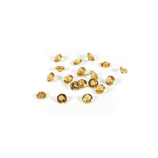 Natural Citrine Calibrated Rounds | 7mm & 8mm