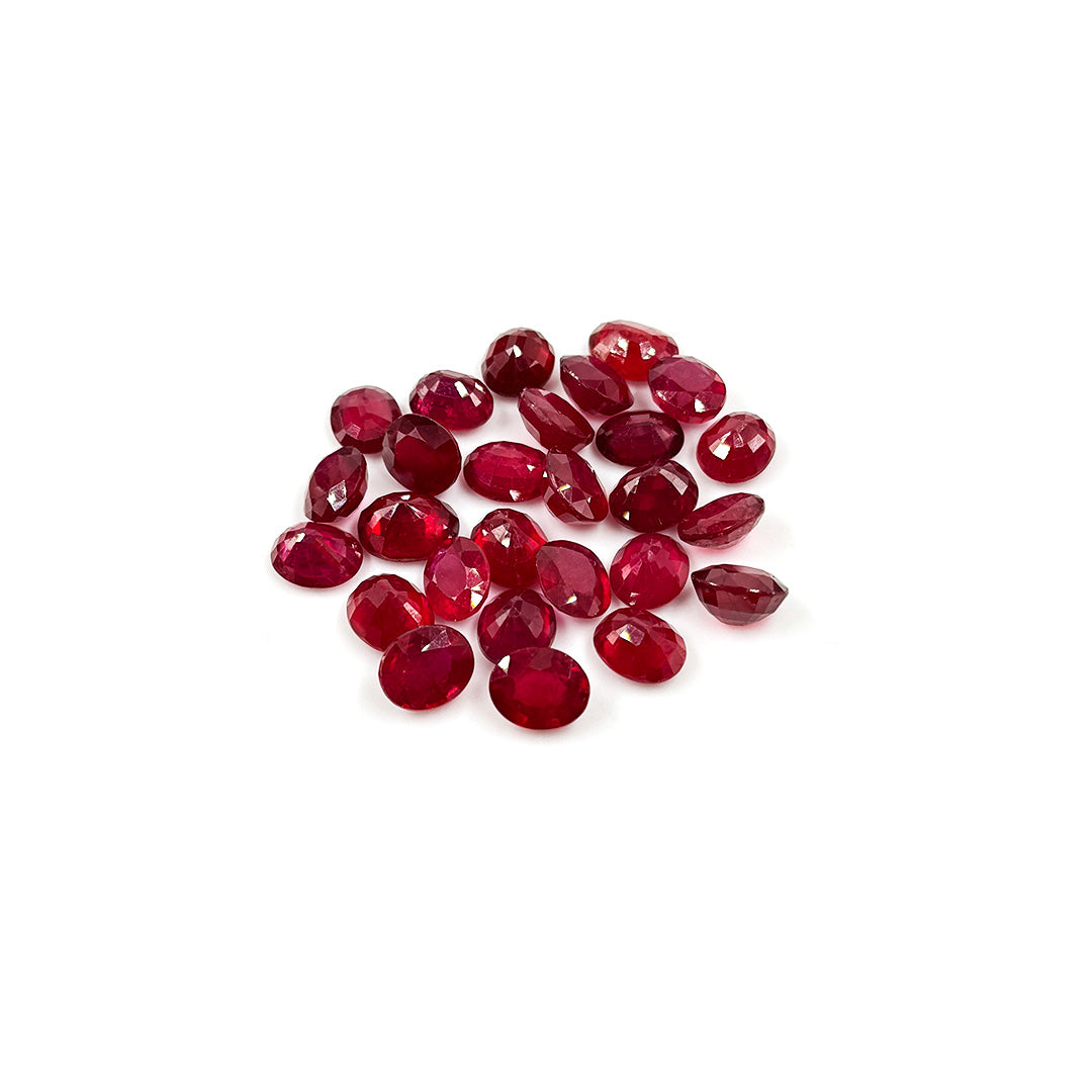 Natural Bangkok Ruby Calibrated Ovals | 9x11mm & 10x12mm