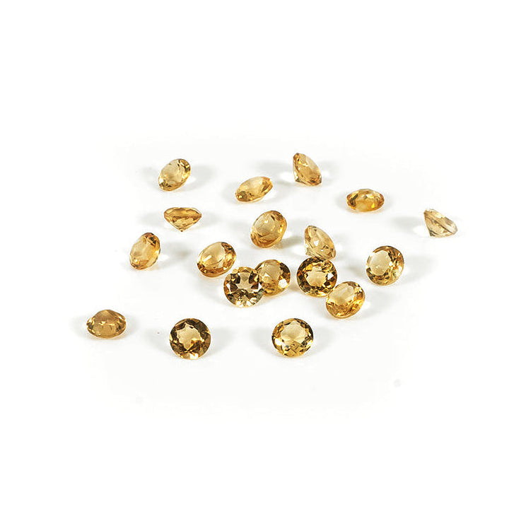 Natural Citrine Calibrated Rounds | 5mm & 6mm