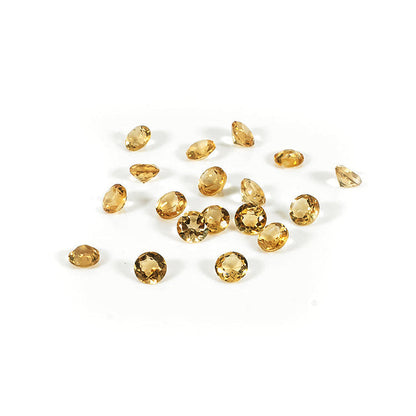 Natural Citrine Calibrated Rounds | 5mm & 6mm