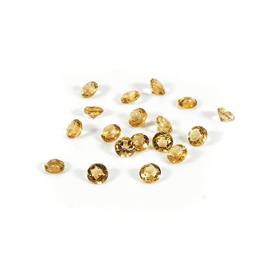 Natural Citrine Calibrated Rounds | 5mm & 6mm